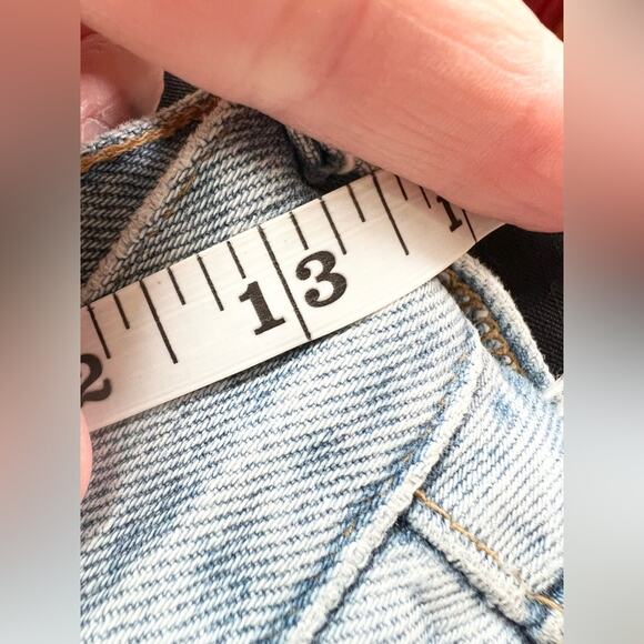 Agolde Criss Cross Blue Wash High Rise Distressed Straight Leg Jeans 26 spring - Picture 10 of 11